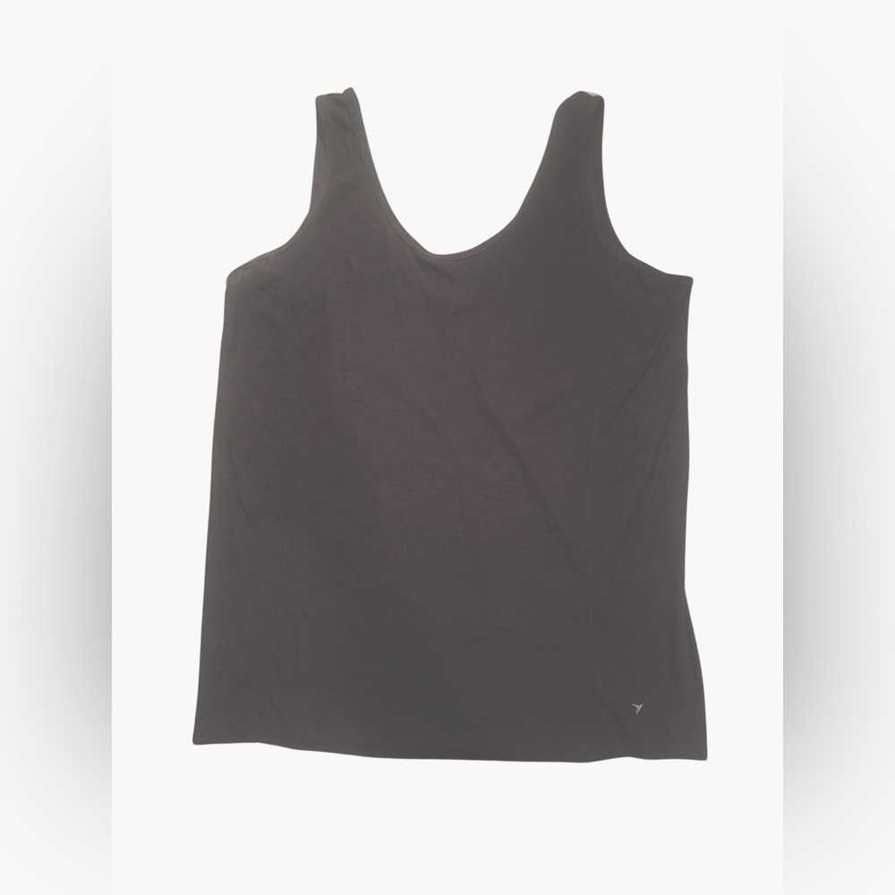 Old Navy Active Breathe On Yoga Slub Knit Tank Top Black L Tall